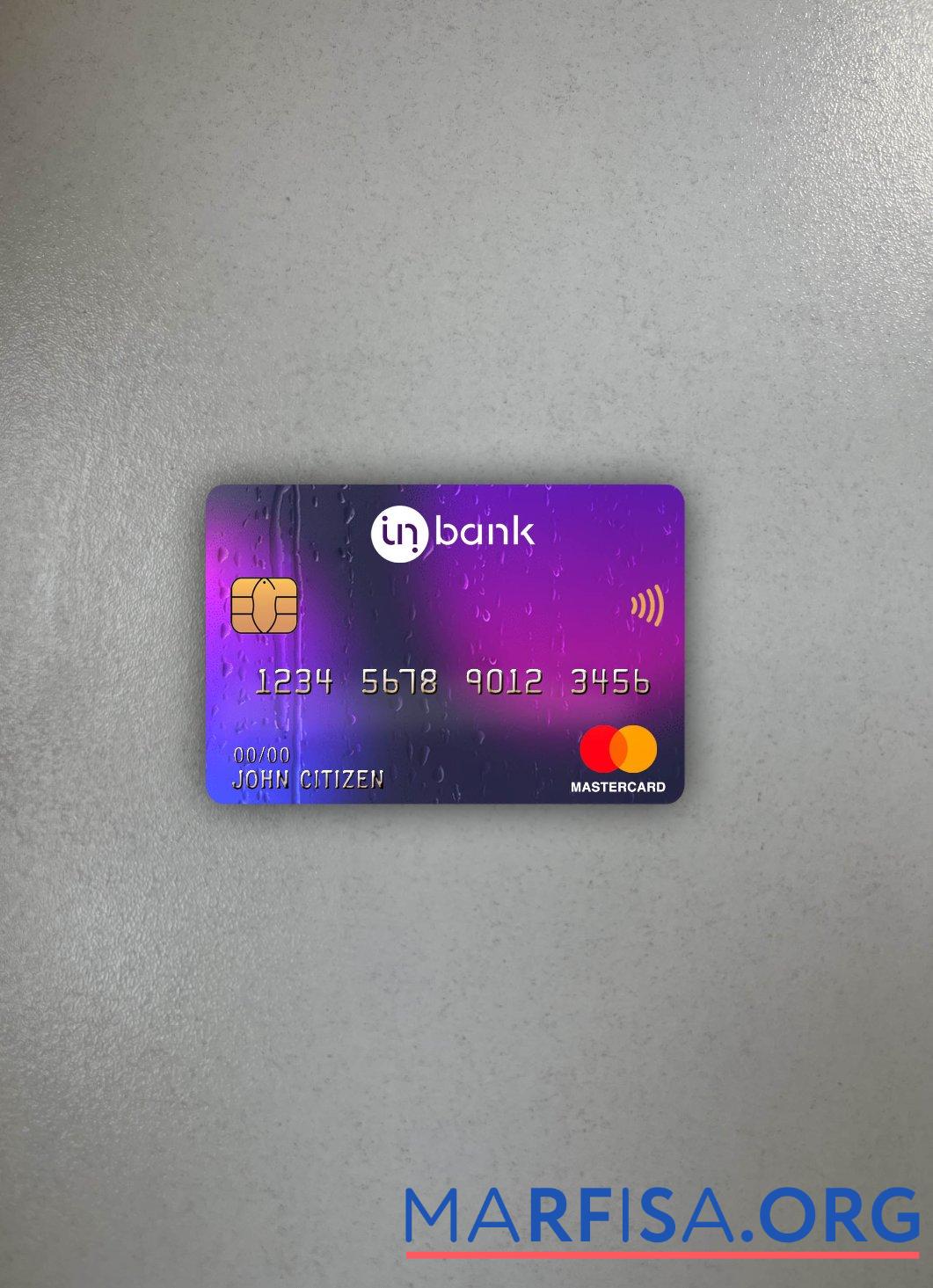 Blank Estonia Idbank master card photolook front sample